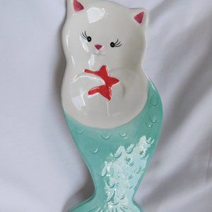 Spoon Rest with mermaid cat